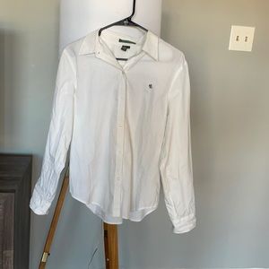 White Ralph Lauren button up